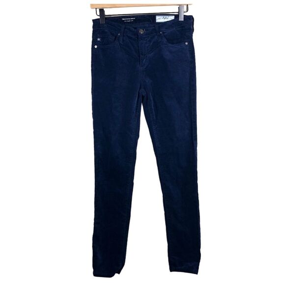 Anthropologie AG Adriano Goldschmied Stevie Ankle Slim Straight Velvet Jean 25 - Picture 1 of 7